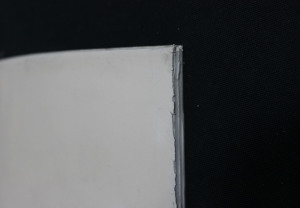 Rubber sheet C/white screen R-661 * 1 Mm X 1 Screen [ MTL - Lusogomma ]
