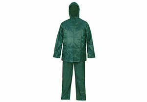 Waterproof Green Nylon Suit [ MTL - Lusogomma ]
