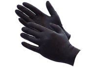Extra Black Latex Gloves - MTL - Lusogomma
